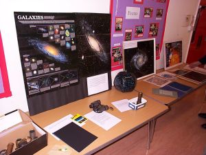 Posters and trinkets on display