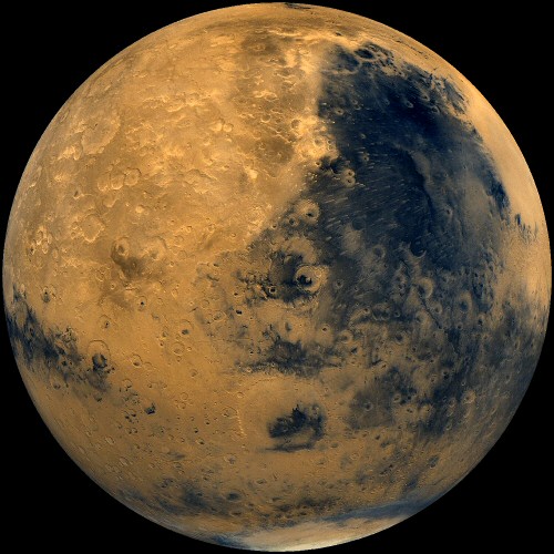 Mars - the Syrtis Major region, imaged by Viking