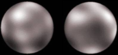 Pluto, imaged by Hubble in 1996 (8 KB)