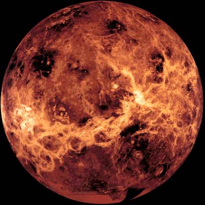 Venus, as radar-mapped by Magellan (30 KB)